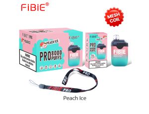 FIBIE 8000 jednorazowy elektroniczny papieros PEACH ICE - image 2